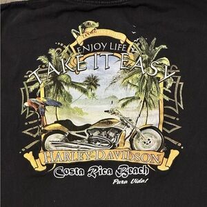 Harley-Davidson Costa Rica Motorcycle Collectors Edition T-Shirt XXL(fits L)